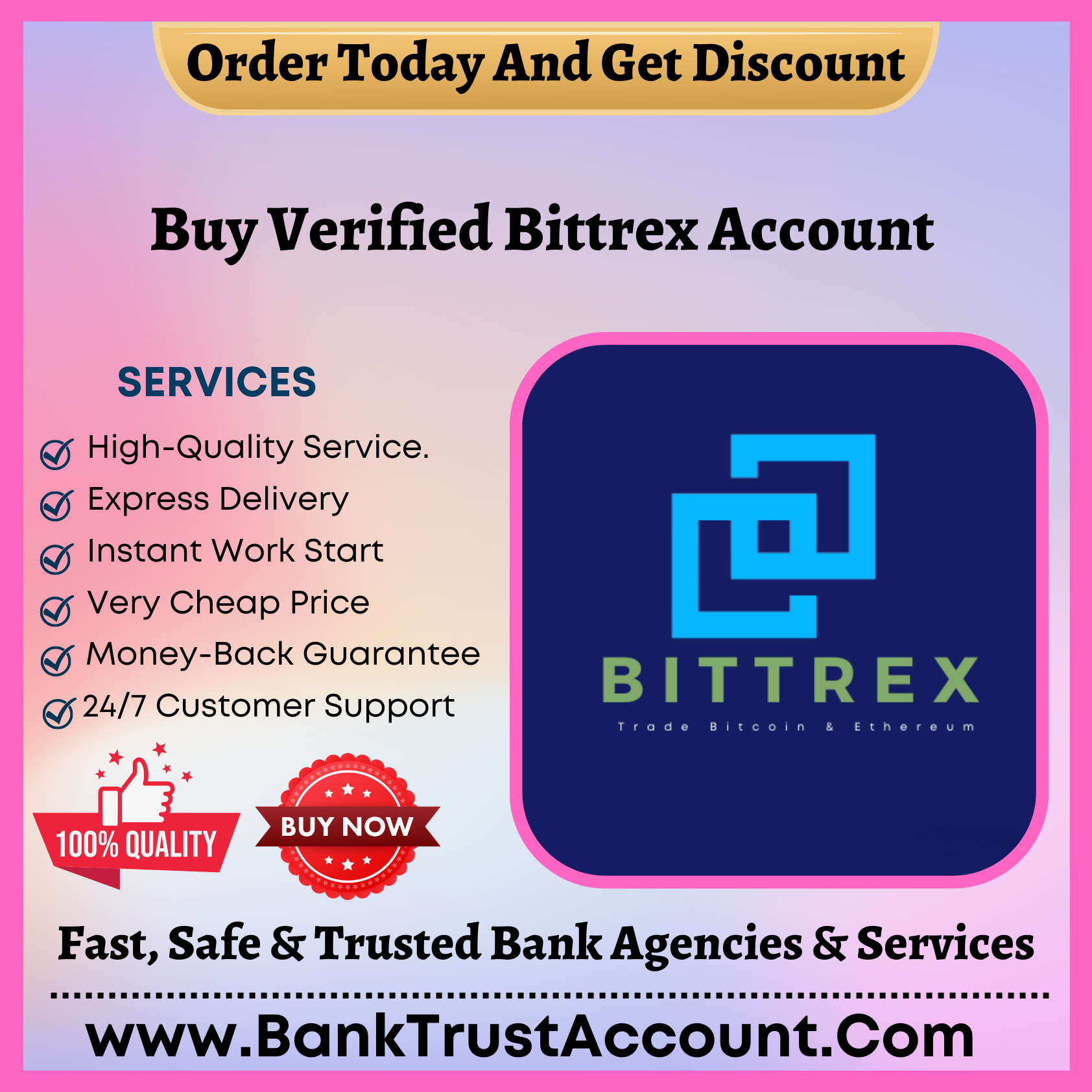 Buy Verified Bittrex Account - Bank Trust Account