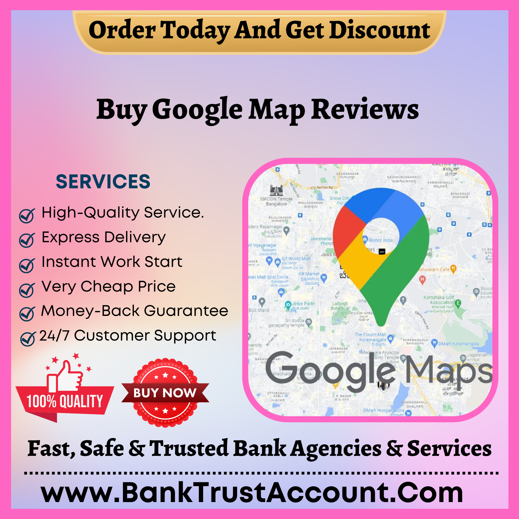 Buy Google Map Reviews - 5-Stars and Positive Reviews Cheap