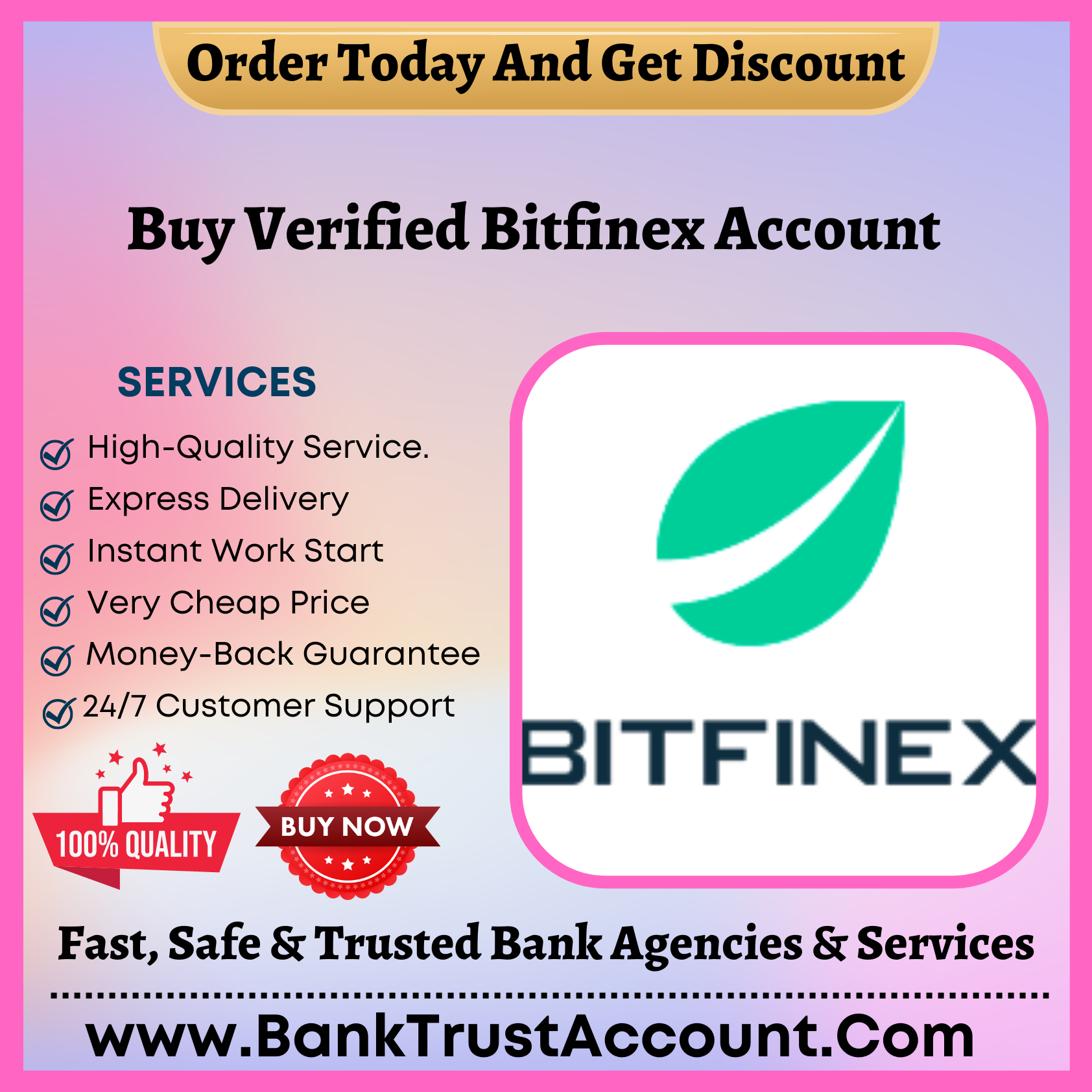 Buy Verified Bitfinex Account - Bank Trust Account