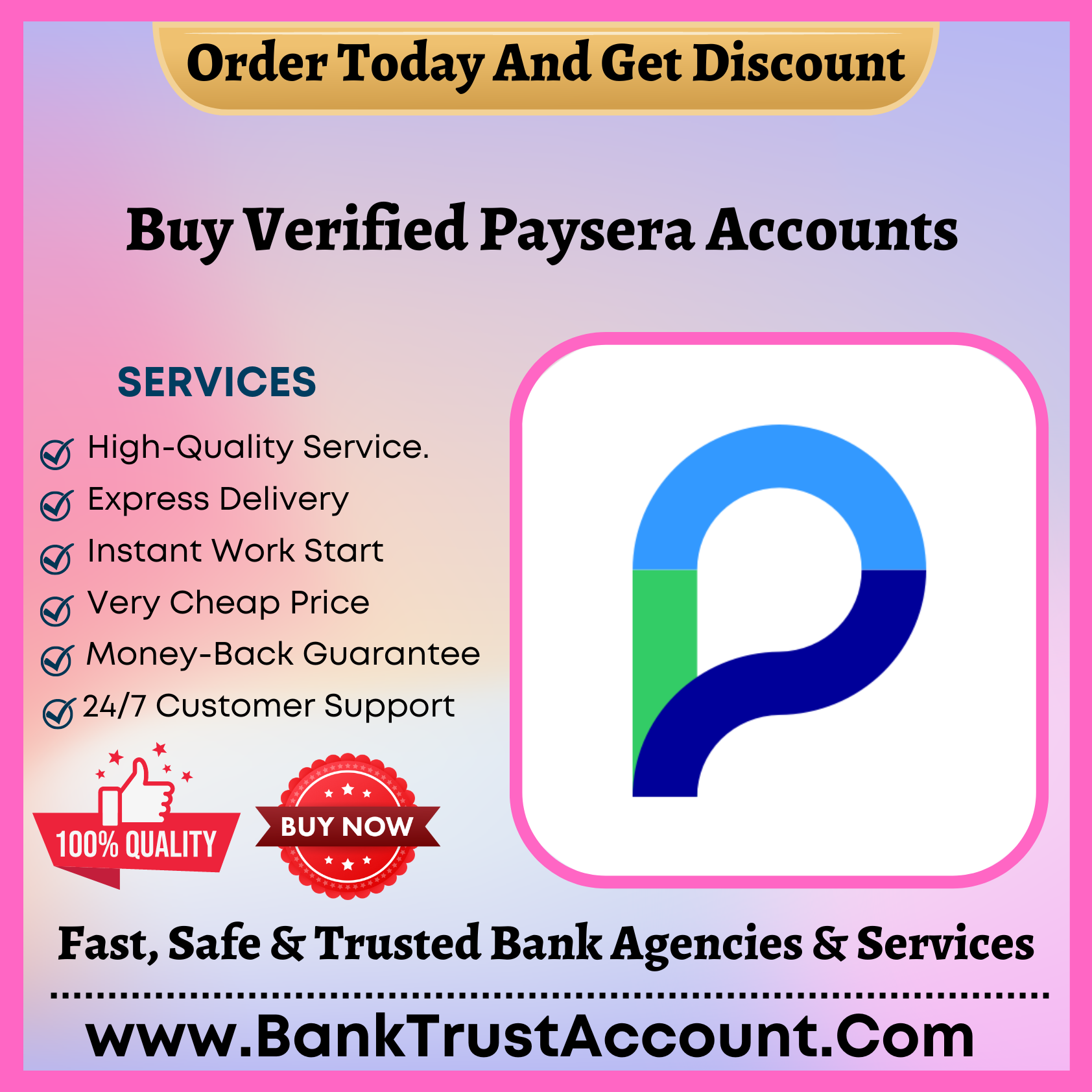 Buy Verified Paysera Accounts - 100% Fully KYC Verified - BankTrustAccount