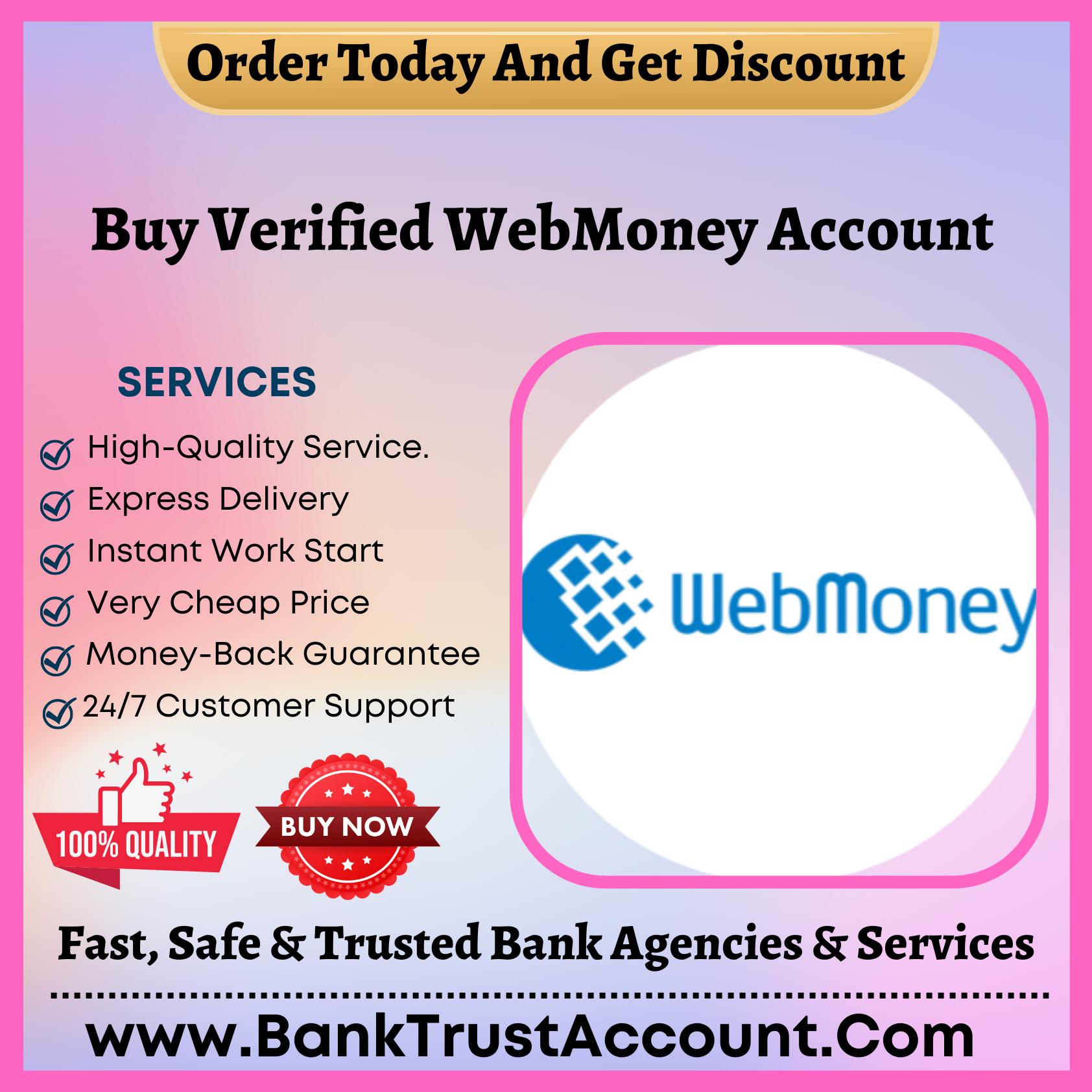 Buy Verified WebMoney Account - With KYC Documents Verified - BankTrustAccount