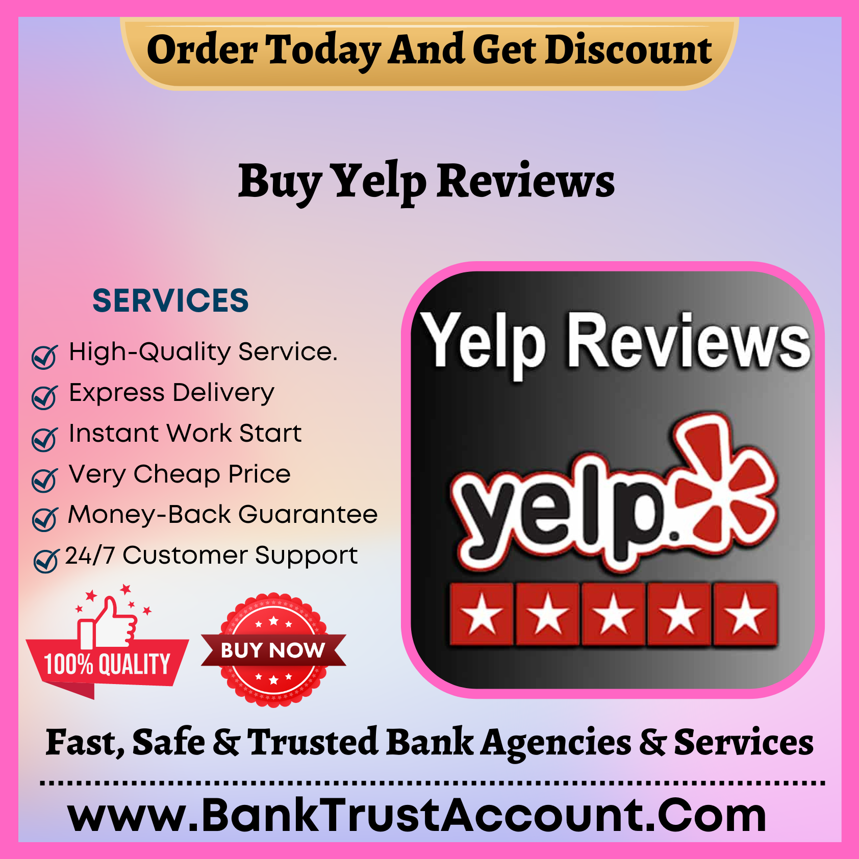 Buy Yelp Reviews Cheap - With 100% Permanent Reviews