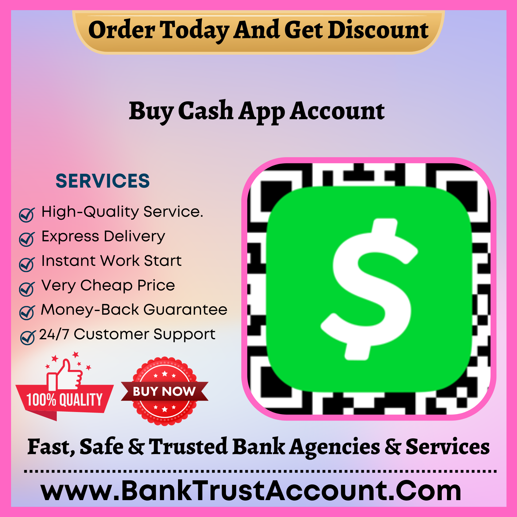 Buy Cash App Account - 100% Best Fully KYC Verified - BankTrustAccount