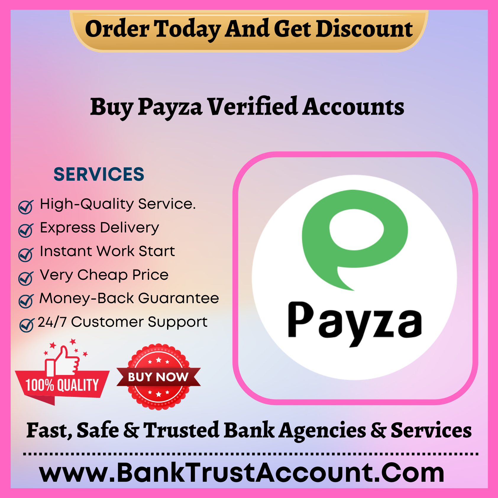 Buy Payza Verified Accounts - USA,UK,CA Verified - BankTrustAccount