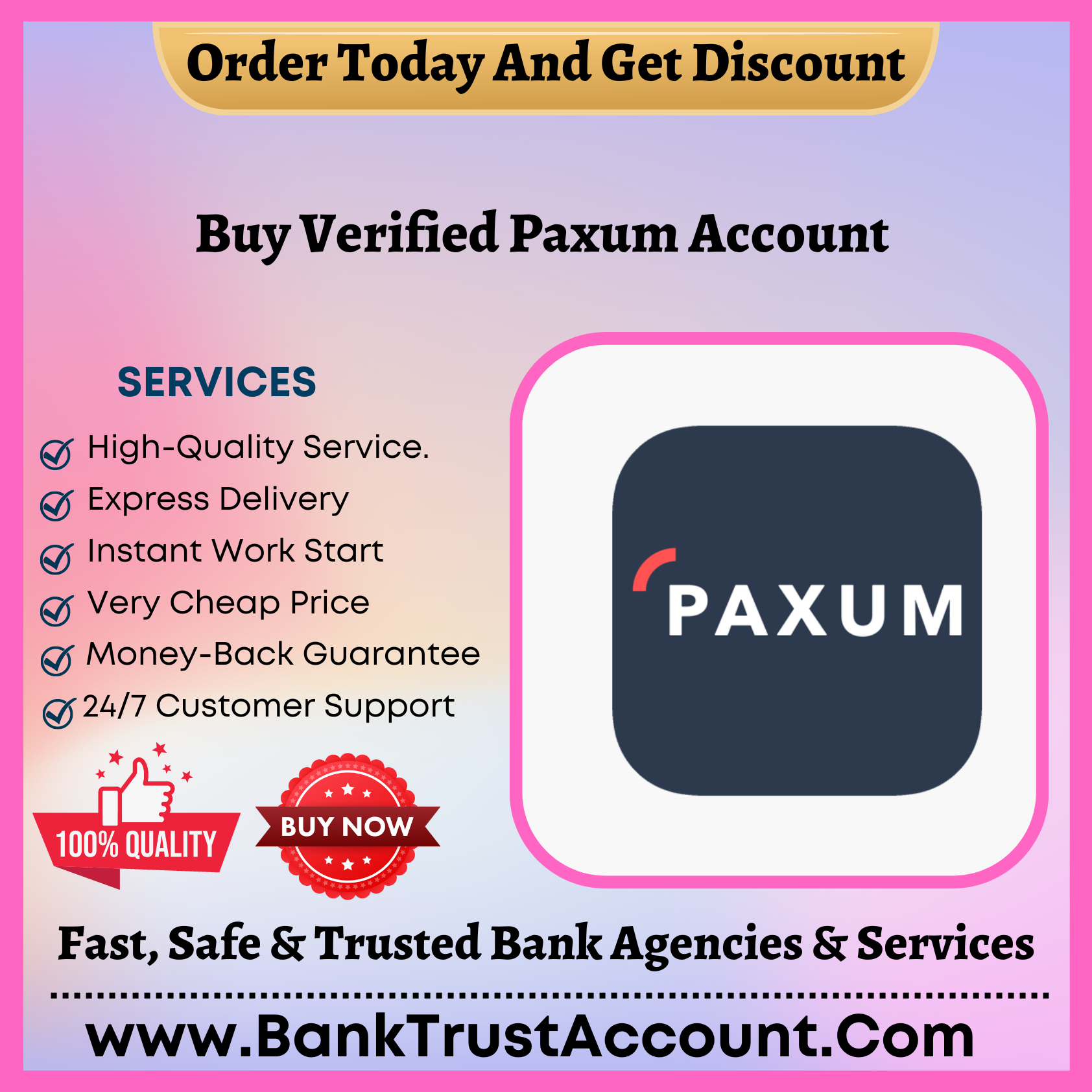 Buy Verified Paxum Account - BankTrustAccount