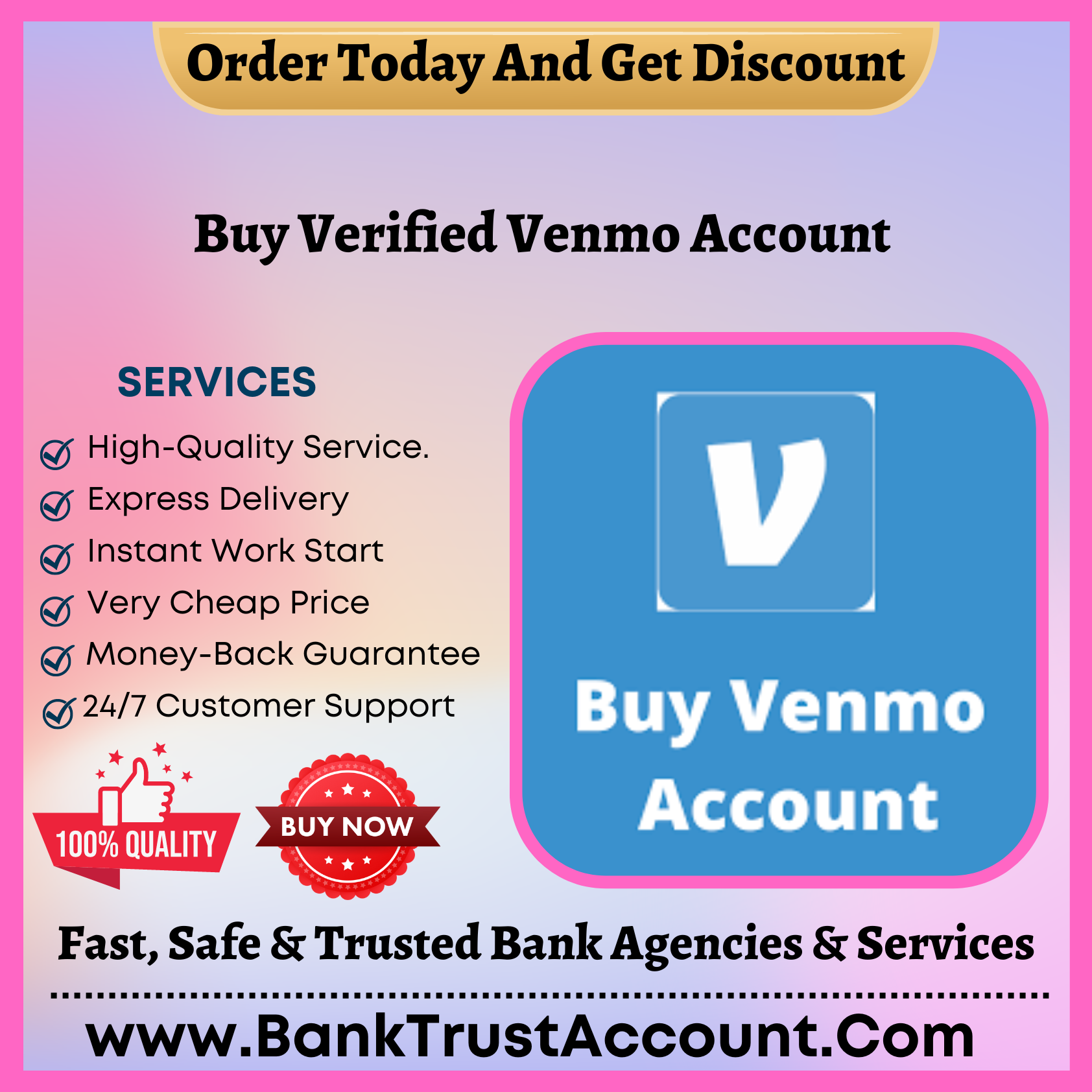 Buy Verified Venmo Account - BankTrustAccount